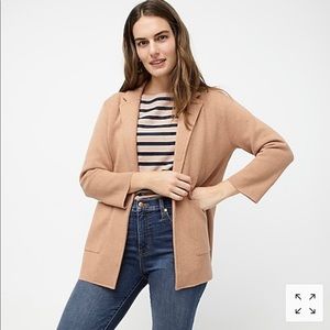 JCrew Sophie open-front sweater-blazer